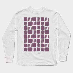 Abstract squares - mauve Long Sleeve T-Shirt